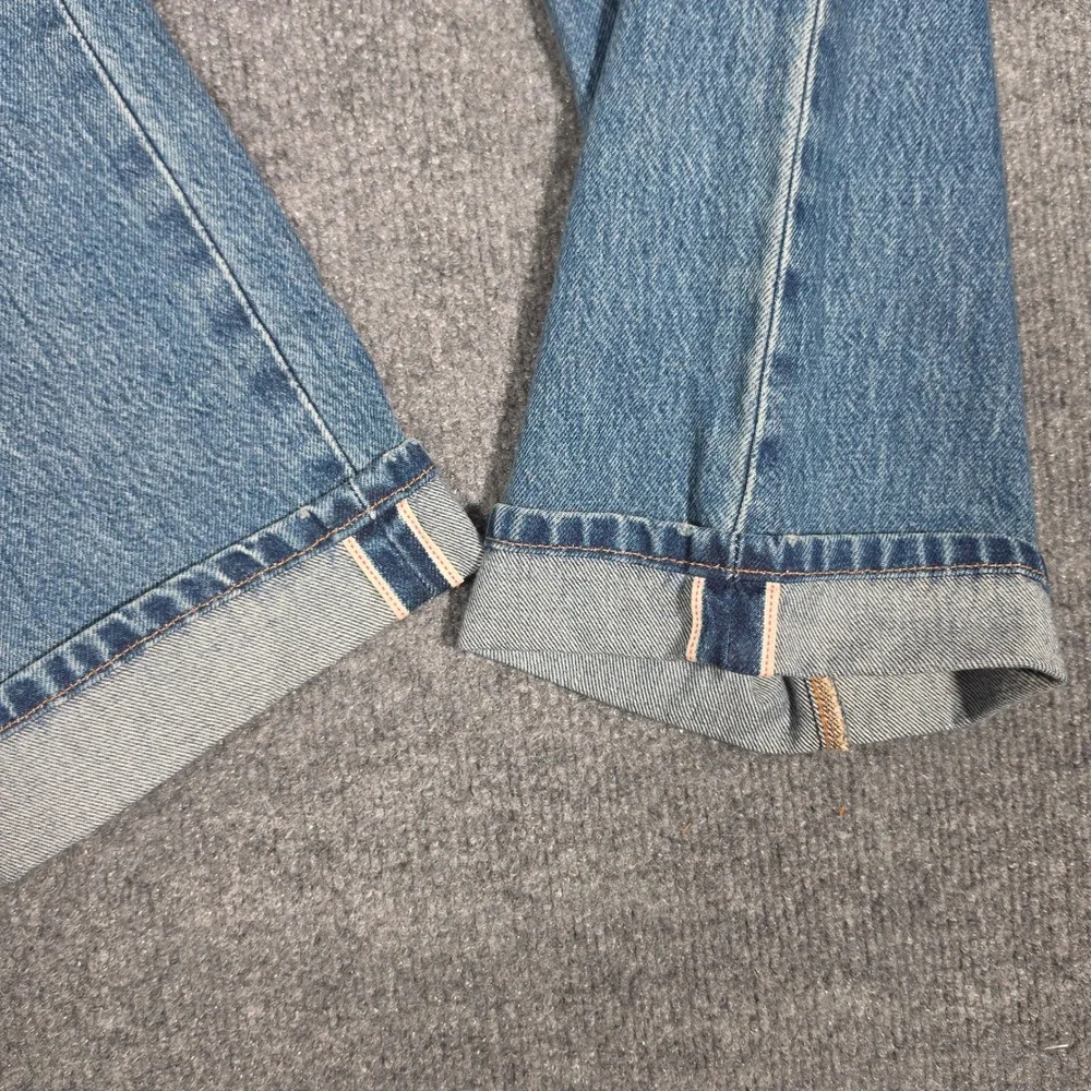 Levis 501 90s Selvedge Denim Jeans Medium Wash Button Fly A1959-0063 W30 L30